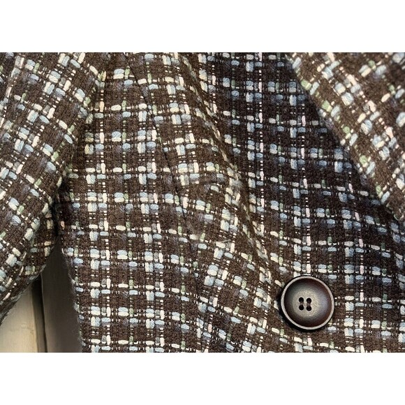 Renfrew Collection Tweed Blazer Double Breast Jacket Buttoned Vintage Y2K Sz 12 - Picture 13 of 16